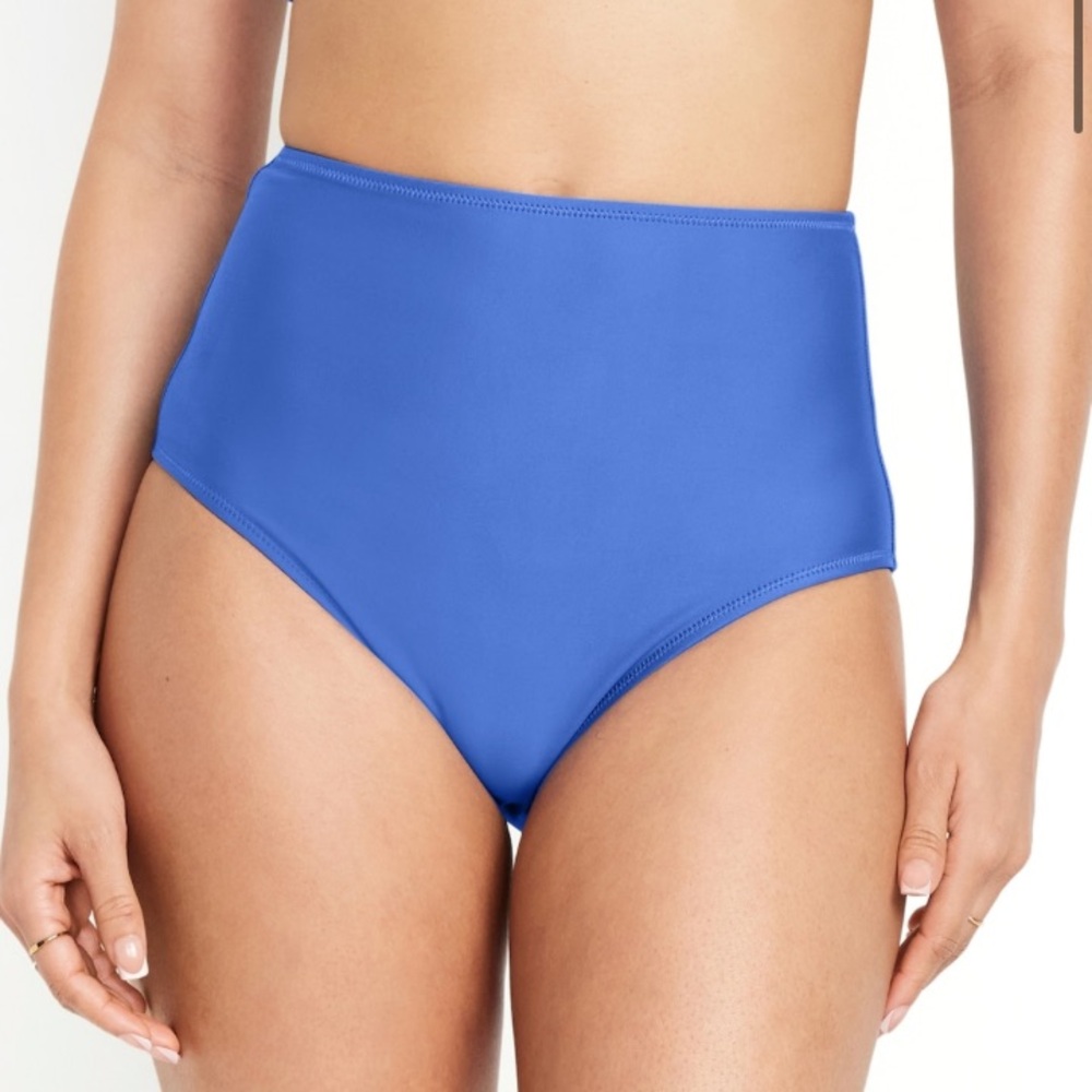 NWT Matte High-Waisted Bikini Swim Bottoms